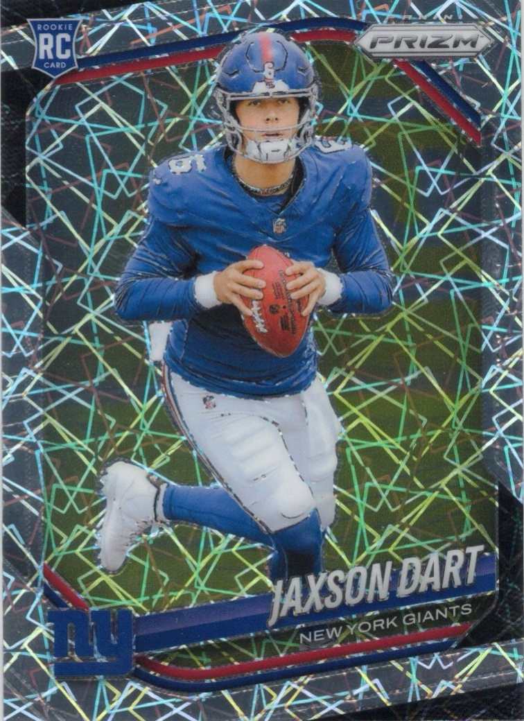 Panini 2025 Lazer Prizm Jaxson Dart New York Giants Rookie RC Rookies #332