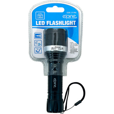 2 X LED BATTERIEBETRIEBENE TASCHENLAMPE 60 LUMEN MEHRZWECK MIT ZOOMFUNKTION