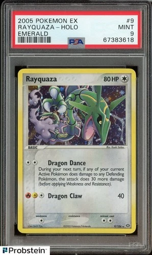 2005 Pokemon EX Emerald Rayquaza Holo PSA 9 MINT