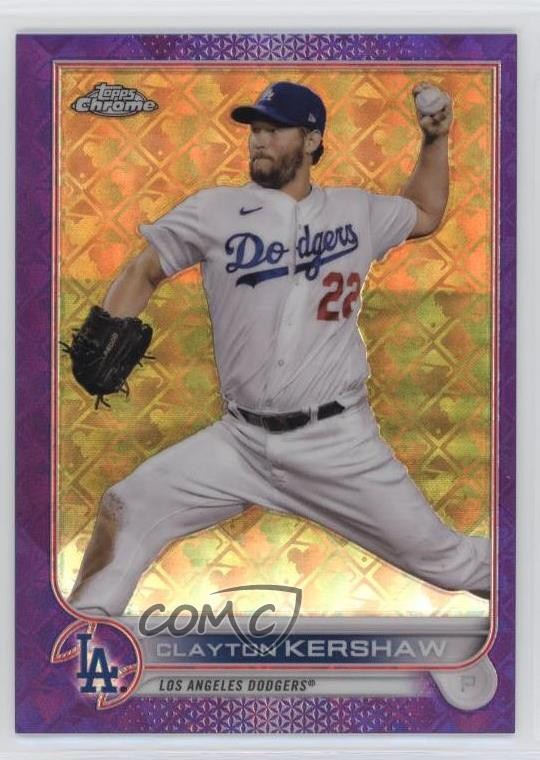 2022 Topps Chrome Logofractor Edition Purple Refractor /250 Clayton Kershaw k2f