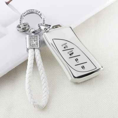 for Lexus Key Fob Cover Bling Keychain TPU Car Keys Case Shell Protector Prot...