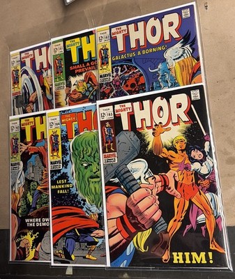 The Mighty THOR #160 161 162 163 164 165 Marvel lot of 6 Comics 1st HIM Key Iss