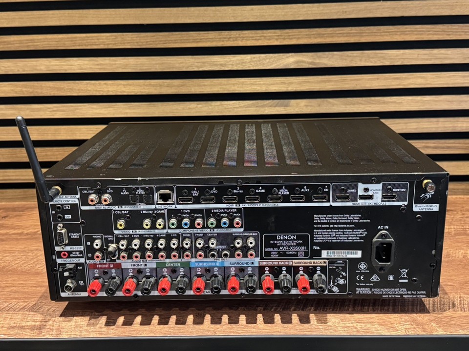 Denon AVR-X3500H Integrated Network AV Receiver & Power Lead..Tested as ...
