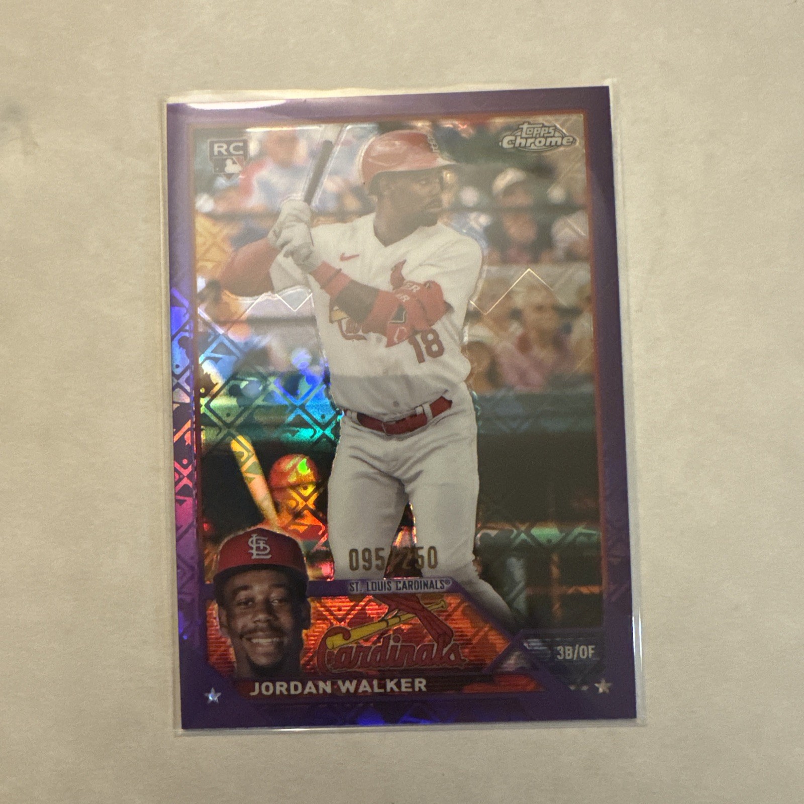 2023 Topps Chrome Logofractor Edition - Jordan Walker Purple Refractor /250 (RC)