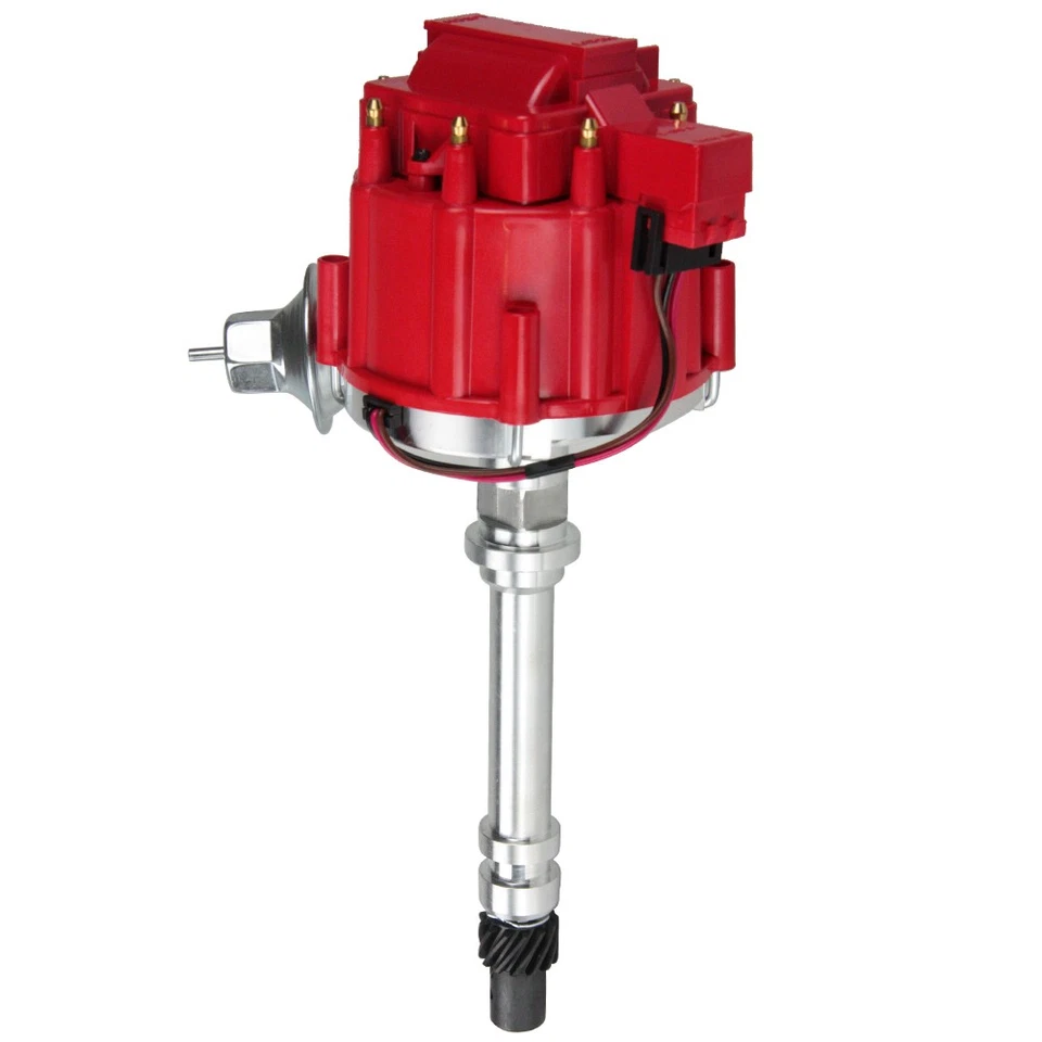 HEI Distributor 65K Coil with Spark Plug Wire 9000RPM for Chevy 350  Replacement - Image 4 of 4