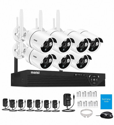 Malsi Wireless CCTV Überwachungskamera System 6 Kameras 1TB NVR Kit Neu
