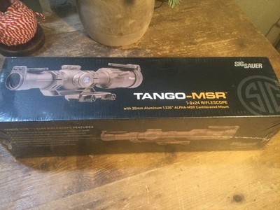 SIG SAUER TANGO-MSR 1-6x24最終値下げ Sig Sauer TANGO-MSR 1-6x24mm Illuminated Red MSR BDC6 Reticle