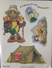 SUZY'S ZOO CAMPING TURTLE STICKER SHEET