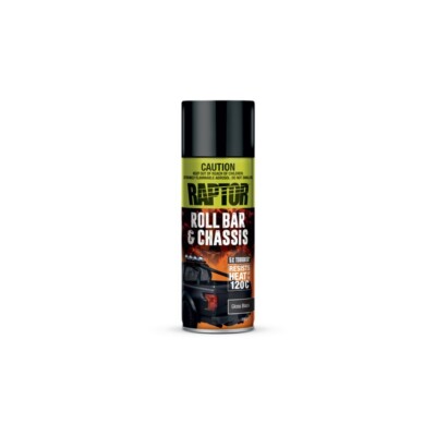 UPOL RAPTOR 1K ROL BAR AND CHASSIS GLOSS BLACK AEROSOL 363ML