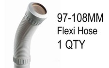 Multikwik Flexi Hose Mkf330 straight Pan connector White 97-108mm WC connector