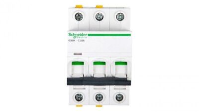 Leistungsschalter 3P C 25A 6kA AC iC60N-C25-3 A9F04325