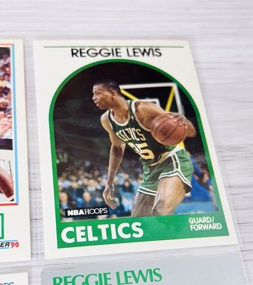 Reggie Lewis Card Vintage Boston Celtics Fleer Hoops Basketball