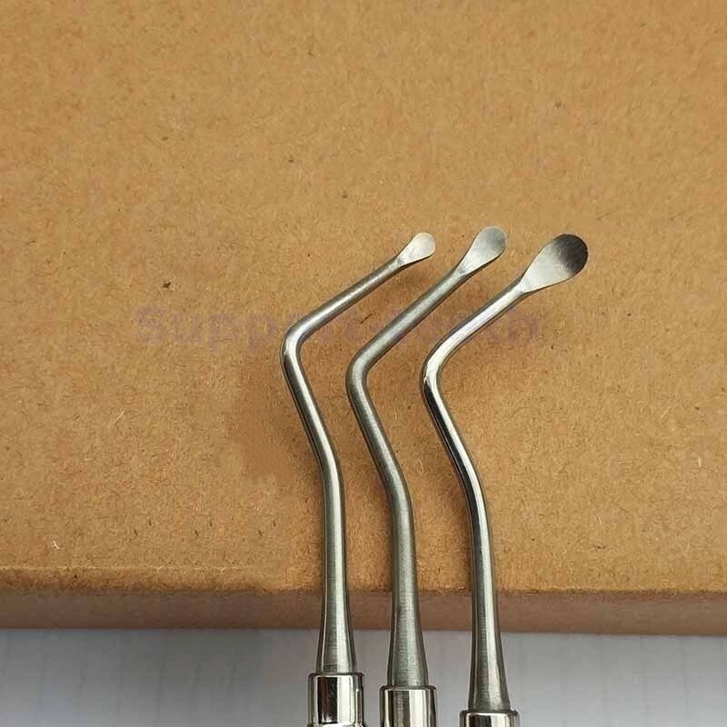 Lucas Bone Curettes For Cyst Removar Dental Curettage 2.4mm, 2.7mm - Foto 3