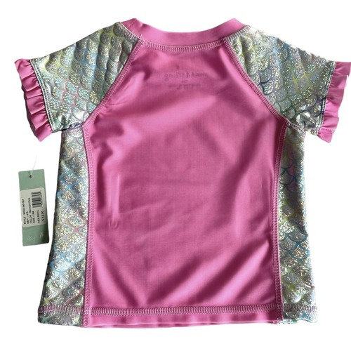 Kids Baby Girls Mermaid Swimwear Short Sleeve Tankini Top Bottom Set Sz 18M NWT - Picture 5 of 10