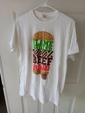 Burger King Flamed Grilled 100 Beef Promo T-Shirt 2008 Size Medium