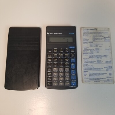 Texas Instruments TI-35X Scientific Calculator with Cover & Quick Reference Card