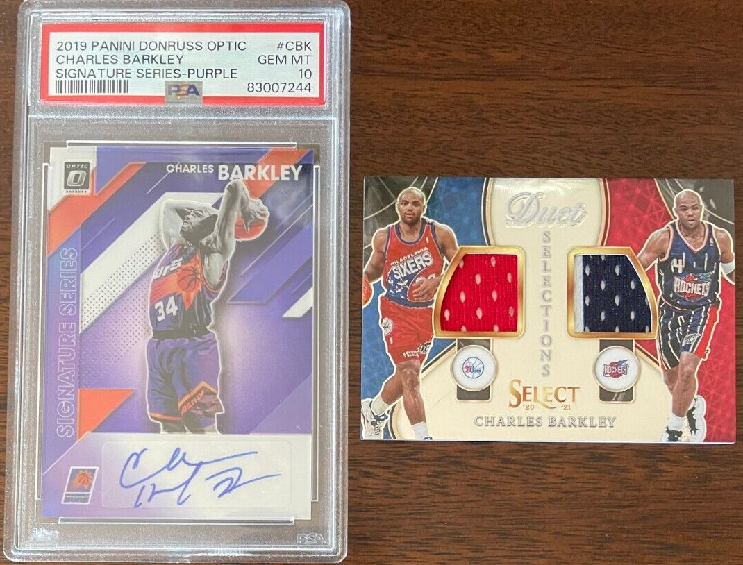 2019 Donruss Optic Signature Series Purple PSA Gem Mint 10 Charles Barkley🔥🔥🔥