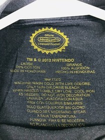 Nintendo Addict T-Shirt Men's Size Large Black Short Sleeve NES Controller Tee