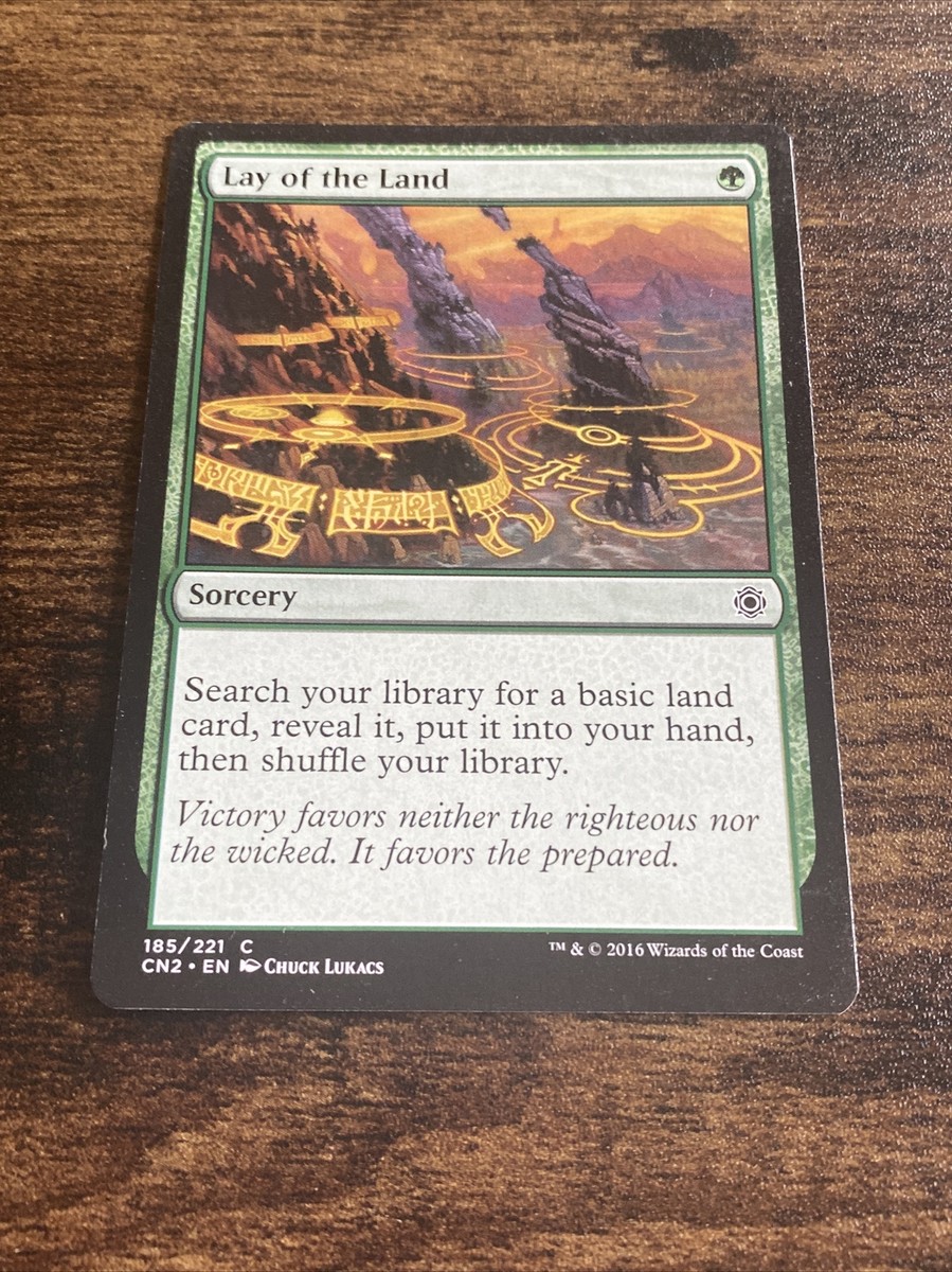 mygページ Lay of the Land 185/221 Conspiracy Take the Crown Magic MTG B10647