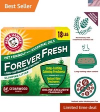 Forever Fresh Cedarwood Clumping Cat Litter - 18lb, Pet-Friendly  Odor Control