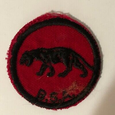 Red twill w Black Felt *SALE-BSA Patrol Patch-Crow 