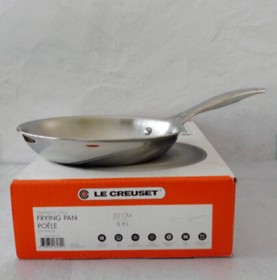 Le Creuset Stainless Steel Frying Pan Ssp2000 Size 8 for sale