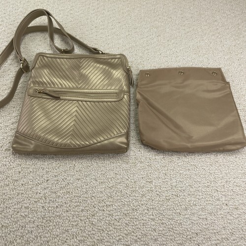 Borsa a tracolla Litt di PurseN con luce LED interna borsa a mano oro - Foto 6 di 8