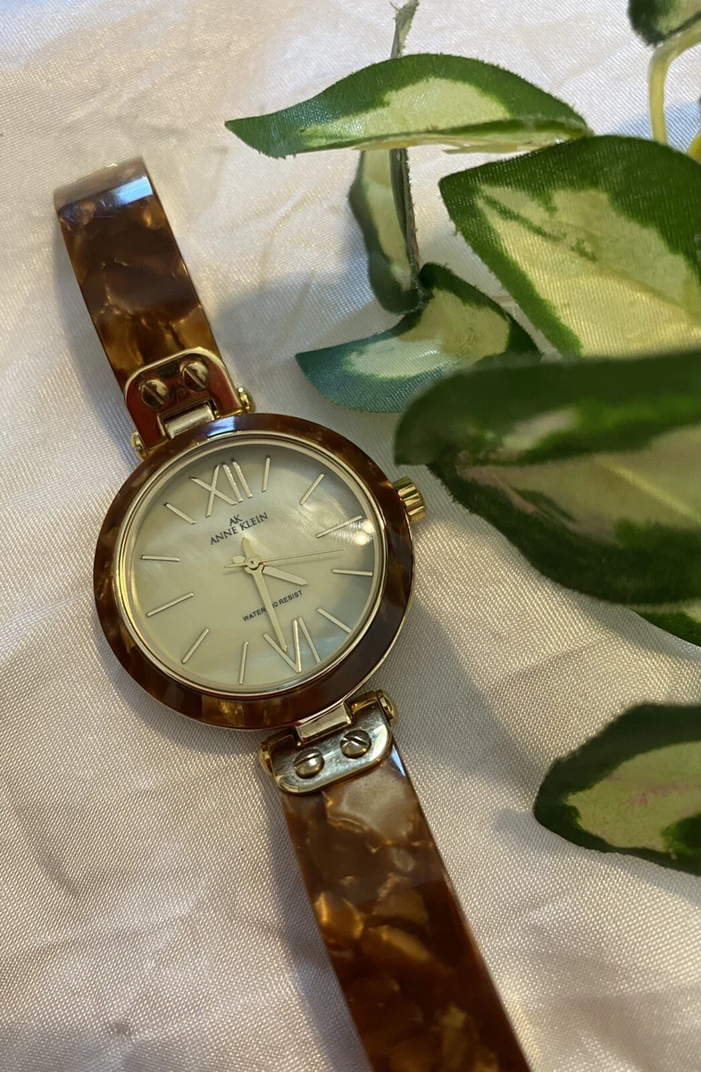 Anne klein top tortoise shell watch