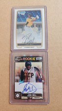JOSH BELL 2012 BOWMAN CHROME PROSPECT / 2011 PLAYOFF CONTENDERS RC* TICKET AUTO