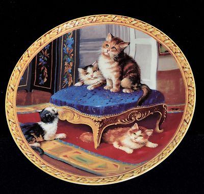 Where Has It Gone ~ Regency Kittens Collection by Baum Bros. Collector's Plate