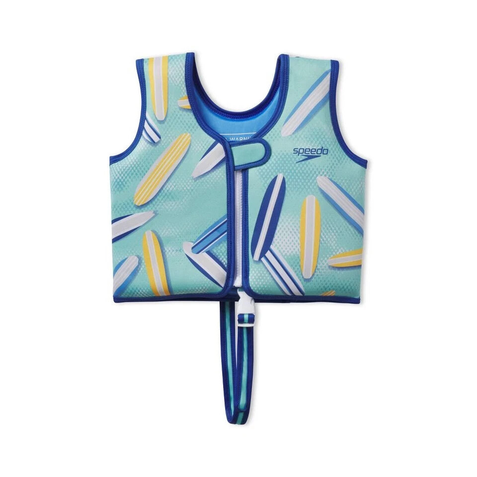 Speedo S/M Uv Swim Vest Gear Ages 2-6 Protection Safety Strap Kids