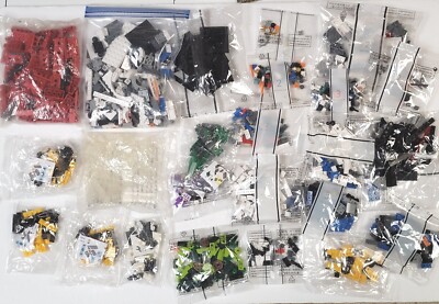 2 pound lot of BUILDING BRICKS & BLOCKS in sealed bags unbranded incomplete sets