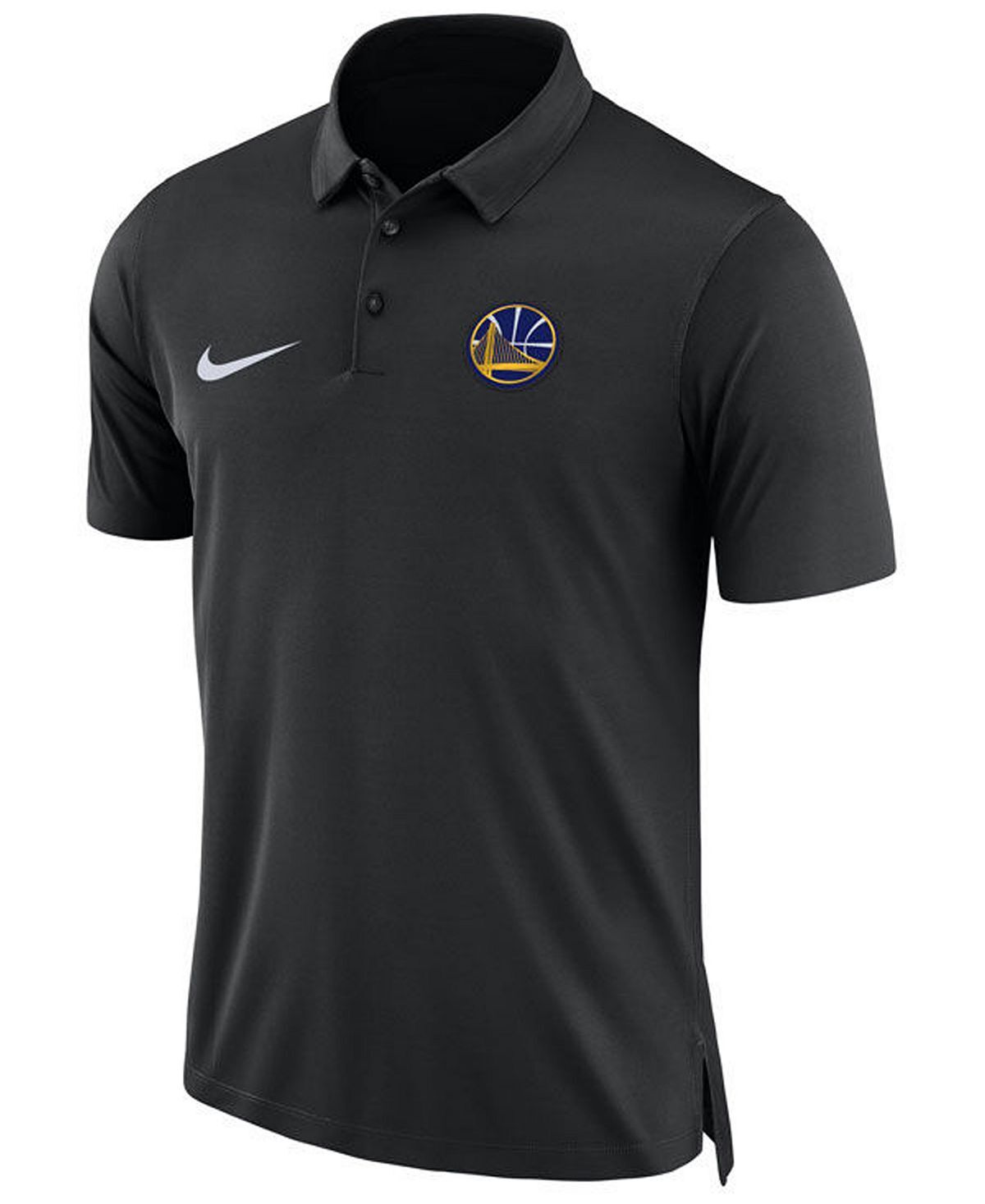 [GM1005-BLK] Мужское поло Nike NBA GSW Breathe с цветными блоками.