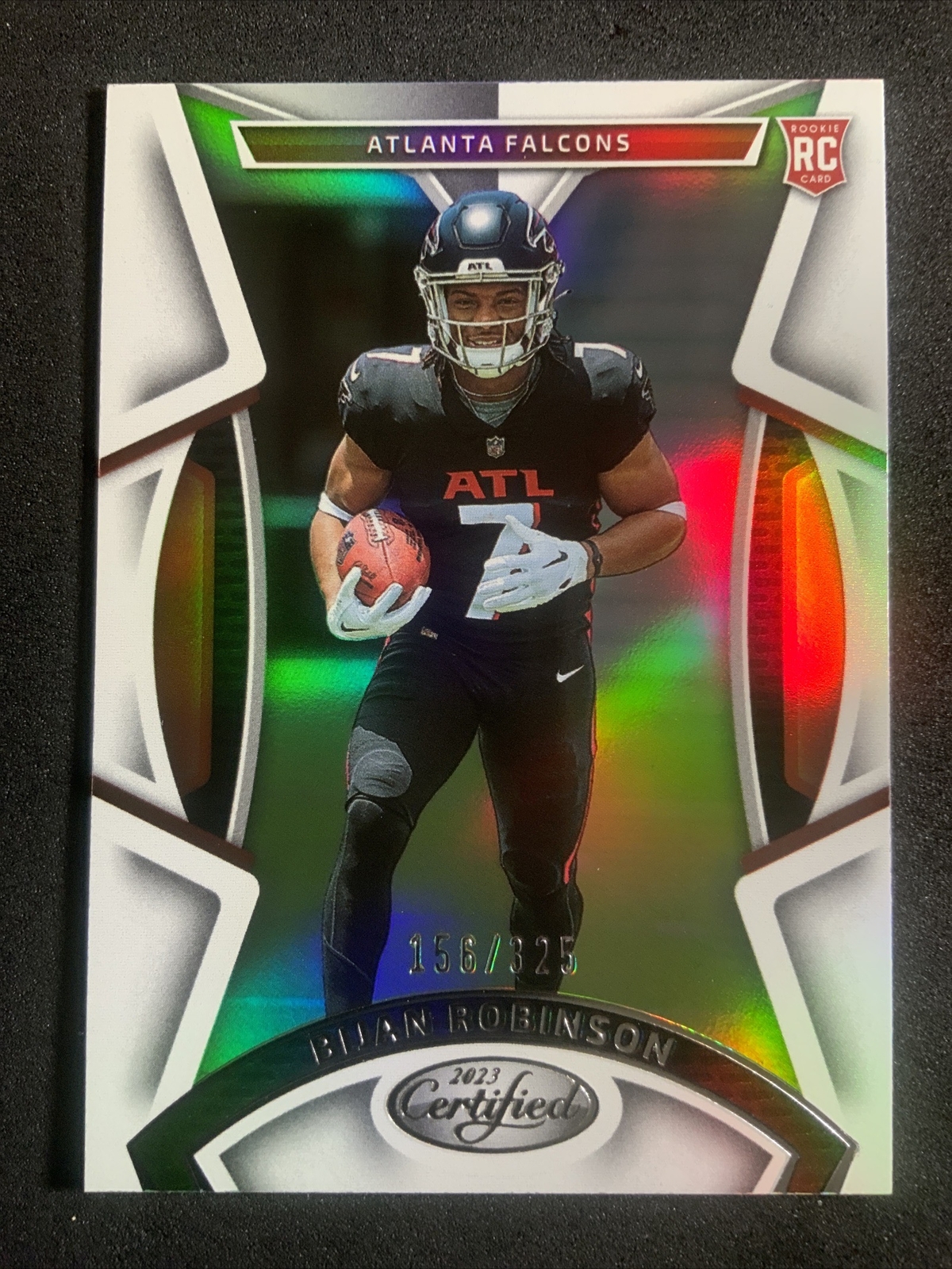 2023 Panini Certified Football Bijan Robinson SILVER HOLO RC /325 - Falcons #111