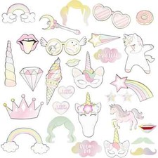 30 Pcs Wedding Engagement Selfie Photo Booth Props for Wedding Bridal Shower