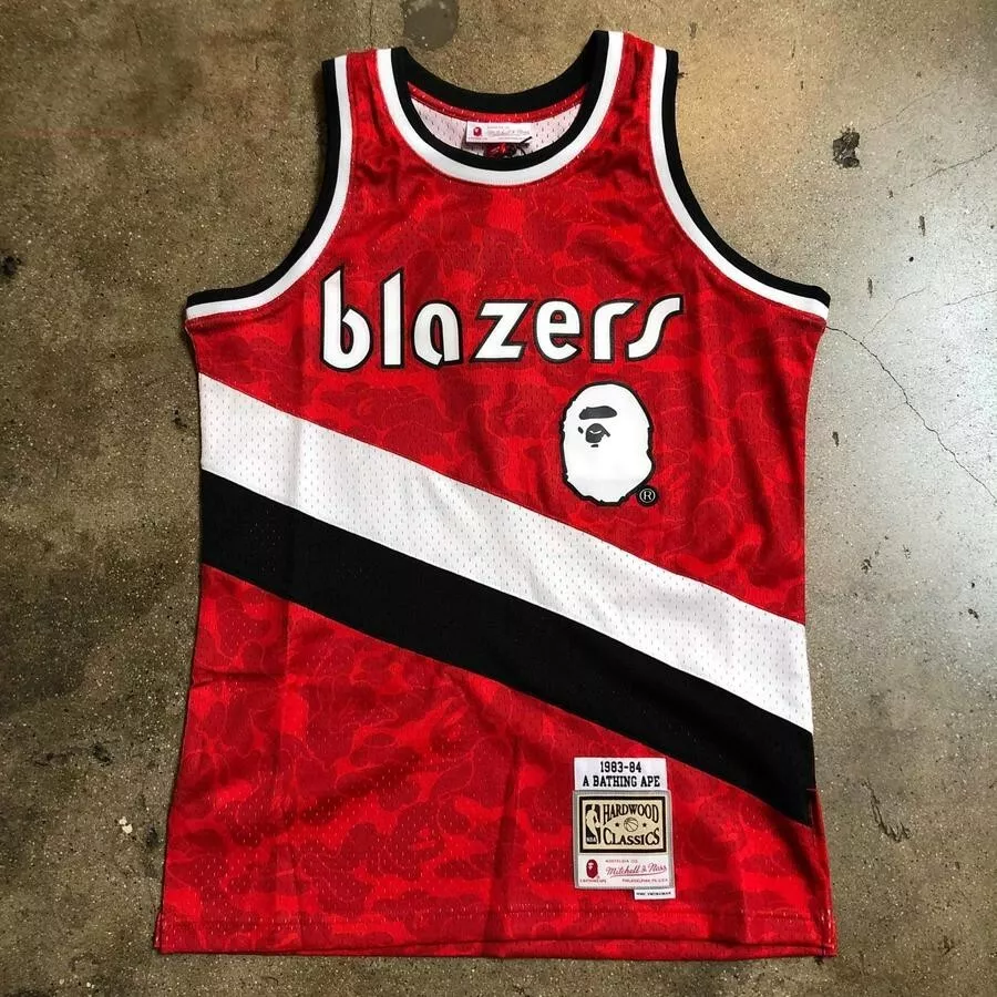 BAPE × Mitchell & Ness Portland Trailblazers NBA Swingman Jersey Large