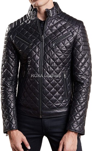 Western Men Quilted Design Soft Coat 
