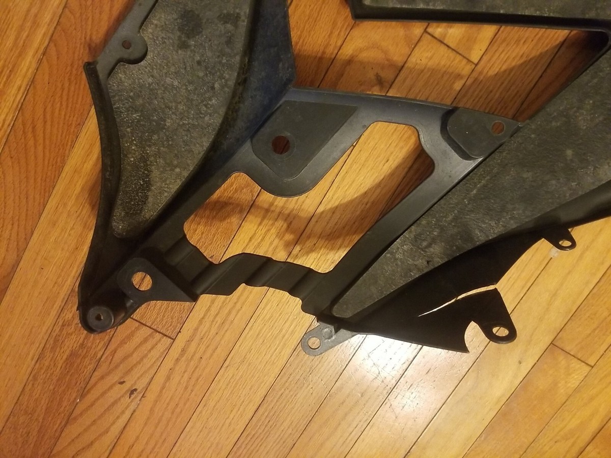 KAWASAKI ZX-14R OEM UPPER RIGHT MID COWLING BLACK ORANGE KAWASAKI ZX-14R OEM UPPER RIGHT MID COWLING BLACK ORANGE