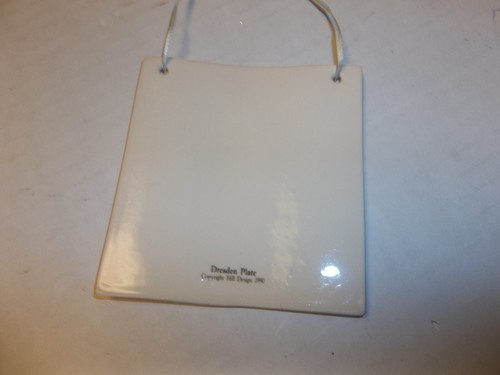 Vintage Dresden Plate Hanging Ceramic Tile Celebration of American Quilts 3.75" - Picture 2 of 2