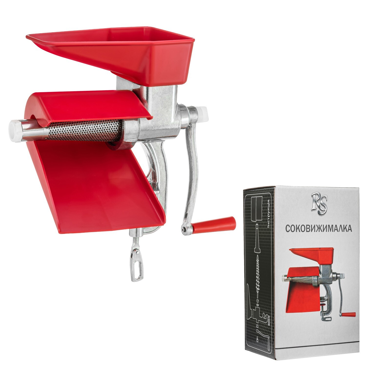MANUAL ALUMINUM JUICER FOR TOMATOES, VEGETABLES, AND FRUITS