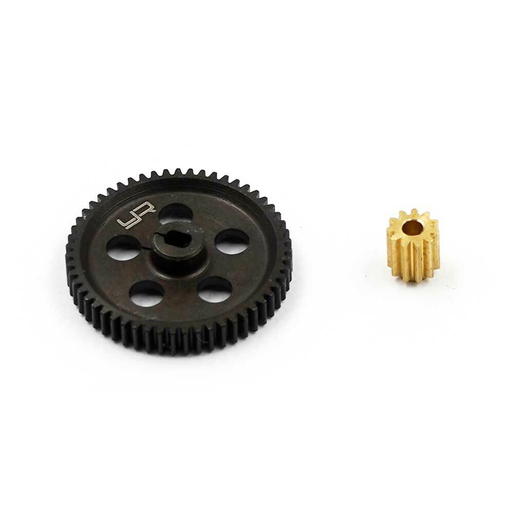Yeah Racing AXSC-074 Steel 55T Spur Gear w/ 11T Pinion : Axial