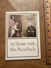 Vintage 1910s-1920s AT HOME WITH THE KODAK Original Booklet