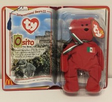 Osito the Bear Ty International Bears II Beanie Baby 2000 McDonald's Toy New