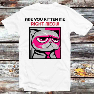 Are You Kitten Me Right Meow T-Shirt B938