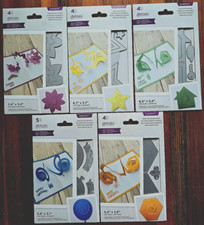 5 Gemini/Crafter's Companion SPIRAL POP-OUT SETS: Flowers, Stars, Balloons, plus