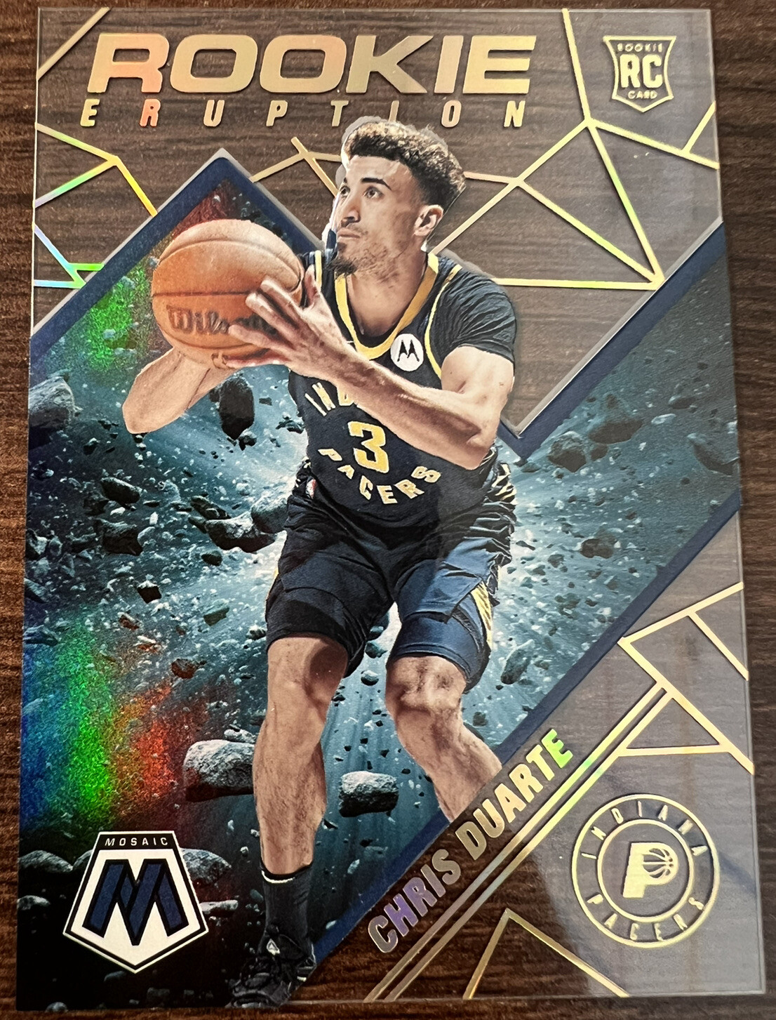 2021-22 PANINI MOSAIC Chris Duarte Rookie Eruption SSP! Case Hit!