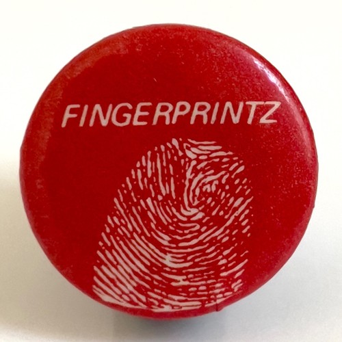 RARE Vintage 1979 FINGERPRINTZ promo pin button badge new wave Scottish band 1" eBay