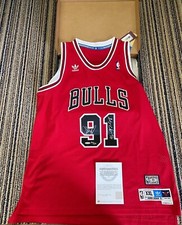 Dennis Rodman UDA Upper Deck Signed Autograph Inscribed 1995/96 Jersey 20/25 BOX