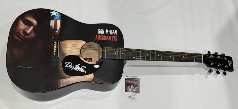 DON MCLEAN SIGNED CUSTOM ACOUSTIC GUITAR AMERICAN PIE AUTOGRAPHED JSA COA