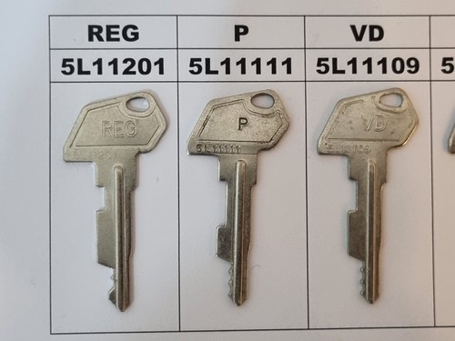 SAM4S Samsung Cash Register Keys set Reg, P, VD, C, Z & Cash Drawer - Picture 2 of 5